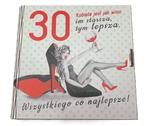 Pudełko na pieniądze kwadratowa 30-stka Pudełko na pieniądze kwadratowa 30-stka