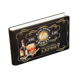 Pudełko na pieniądze banknotówka na 60 urodziny WHISKY