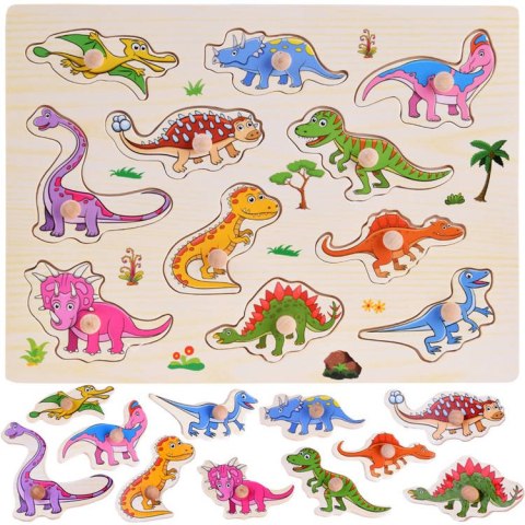 Puzzle drewniane dinozaury Puzzle drewniane dinozaury