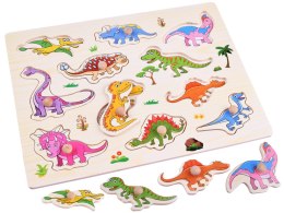Puzzle drewniane dinozaury