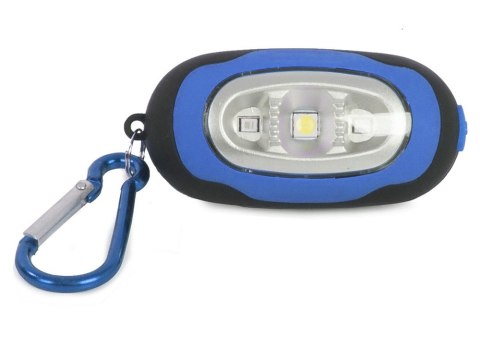 Mini latarka brelok 3 led lampka magnes do plecaka 14259 Mini latarka brelok 3 led lampka magnes do plecaka 14259