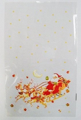 Opakowanie ozdobne 50szt. worek folia 20 x 30 cm MIKOŁAJ Wor-0003cz Opakowanie ozdobne 50szt. worek folia 20 x 30 cm MIKOŁAJ Wor-0003cz