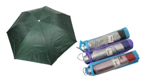 Parasol składany kolorowy ze srebrnym spodem 8 drutów wys.90cm SN55354 Parasol składany kolorowy ze srebrnym spodem 8 drutów wys.90cm SN55354