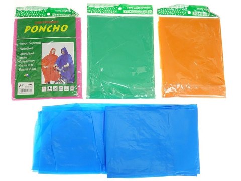 Płaszcz przeciwdeszczowy poncho dla dorosłych winylowy Płaszcz przeciwdeszczowy poncho dla dorosłych winylowy