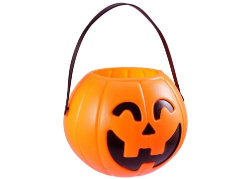 Wiaderko halloween pojemnik dynia na cukierki duże 15 x 13cm Wiaderko halloween pojemnik dynia na cukierki duże 15 x 13cm