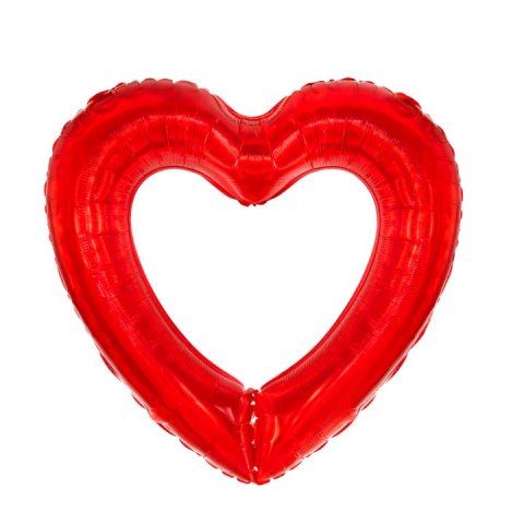 Balon foliowy ramka w kształcie serca 69 x 70cm 157893 Balon foliowy ramka w kształcie serca 69 x 70cm 157893