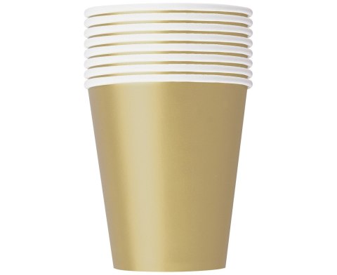 Kubeczki papierowe złote 270 ml. 8 szt. 3326EU Kubeczki papierowe złote 270 ml. 8 szt. 3326EU