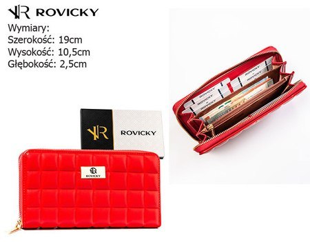 Portfel damski PU R-PKK-01 Red 5970 Portfel damski PU R-PKK-01 Red 5970