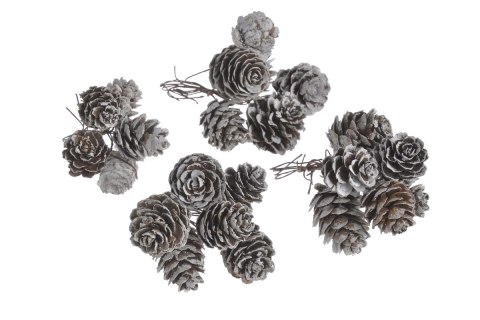 Szyszki około 1,5cm - 3cm, na druciku 9cmH, 24szt. Brązowy 22CAN2-654 Szyszki około 1,5cm - 3cm, na druciku 9cmH, 24szt. Brązowy 22CAN2-654
