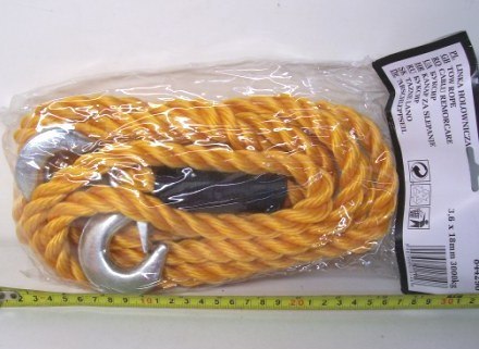 Linka holownicza 18 mm x 3,6 m - 3000kg 844290 Linka holownicza 18 mm x 3,6 m - 3000kg 844290