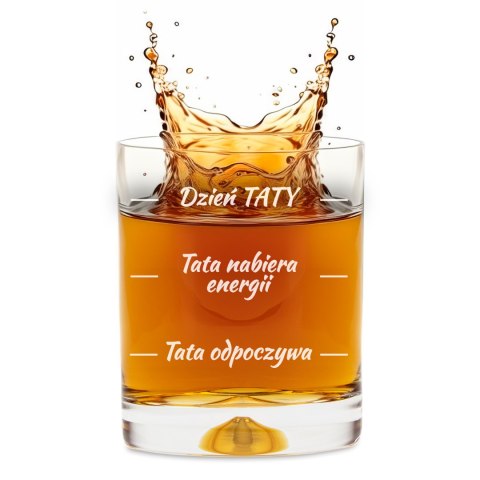 Szklanka do whisky w tubie dla Taty - Prezent dla Taty - na Dzień Ojca Szklanka do whisky w tubie dla Taty - Prezent dla Taty - na Dzień Ojca