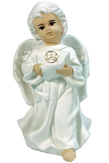 Anioł 18cm stojący z książką KOMUNIA ŚW Anioł 18cm stojący z książką KOMUNIA ŚW