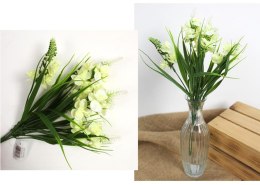 Bukiet 2szt sztuczny ŁUBIN z trawą 34 cm 5 łodyg JASNOZIELONY MZ-084C