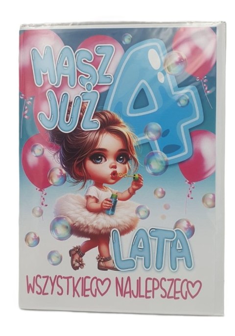 Karnet XL MASZ JUŻ 4 LATA DZ KXL-316 Karnet XL MASZ JUŻ 4 LATA DZ KXL-316