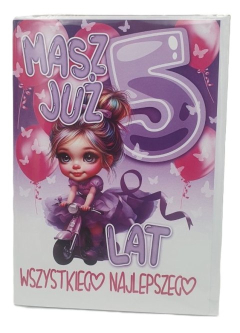 Karnet XL MASZ JUŻ 5 LAT DZ KXL-317 Karnet XL MASZ JUŻ 5 LAT DZ KXL-317