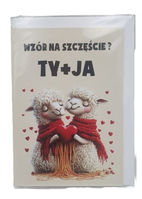Karnet WZÓR NA SZCZĘŚCIE TY + JA KR249 Karnet WZÓR NA SZCZĘŚCIE TY + JA KR249