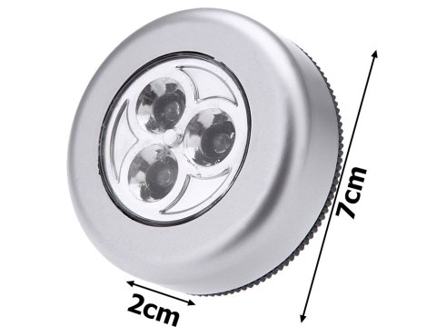 Lampka dotykowa bezprzewodowa samoprzylepna stick touch 3 led do szafy Lampka dotykowa bezprzewodowa samoprzylepna stick touch 3 led do szafy