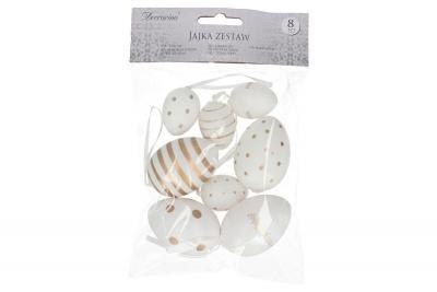 Zawieszka jajko 8szt. 4+6cm Zawieszka jajko 8szt. 4+6cm
