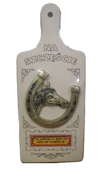 Deska podkowa na szczęście duża 32 x 14 cm NR.1 Deska podkowa na szczęście duża 32 x 14 cm NR.1