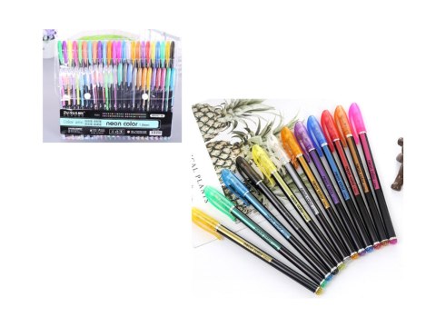 Długopisy żelowe kolorowe - COLOR PEN - 48szt SKG-110-E Długopisy żelowe kolorowe - COLOR PEN - 48szt SKG-110-E