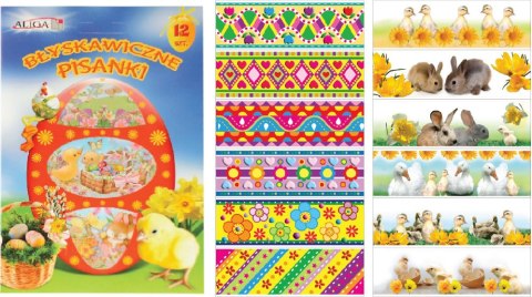 Koszulka do dekoracji pisanek 12szt. Koszulka do dekoracji pisanek 12szt.