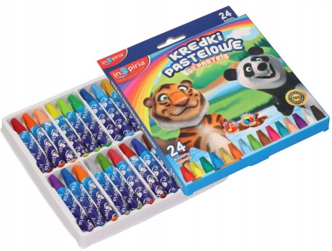 Kredki 24szt PASTELOWE INSPIRIA 6580 Kredki 24szt PASTELOWE INSPIRIA 6580