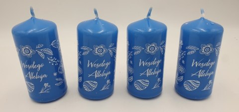 Świeca 4szt. WESOŁEGO ALLELUJA WL50100A NIEBIESKI KASZUB B29 Świeca 4szt. WESOŁEGO ALLELUJA WL50100A NIEBIESKI KASZUB B29