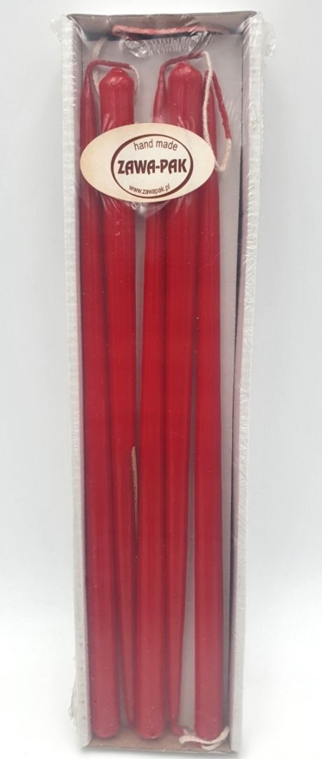 Świeca stroikowa czerwona 25cm 10szt. | B47 SW12250 Świeca stroikowa czerwona 25cm 10szt. | B47 SW12250