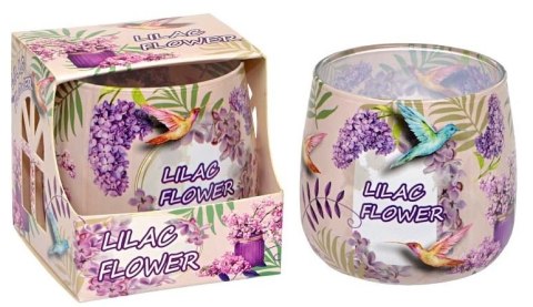 Świeca w szkle LILAC FLOWER (bez) A-190 Świeca w szkle LILAC FLOWER (bez) A-190