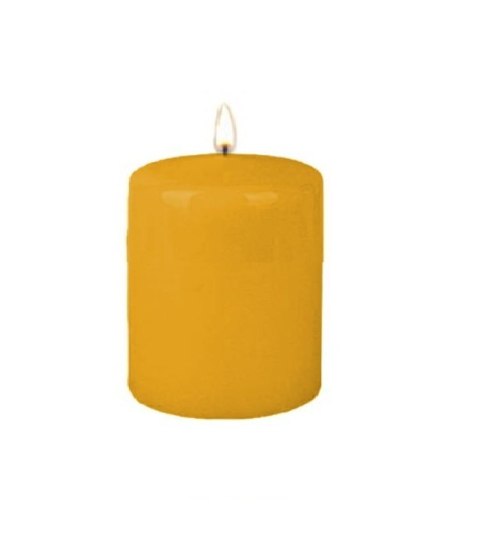 Świeca walec żółta lakierowana 70/100 W70100-B48 Świeca walec żółta lakierowana 70/100 W70100-B48