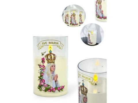 Świeczka led w obudowie z płomieniem - 12,5cm "Ave Maria" 41528 Świeczka led w obudowie z płomieniem - 12,5cm "Ave Maria" 41528