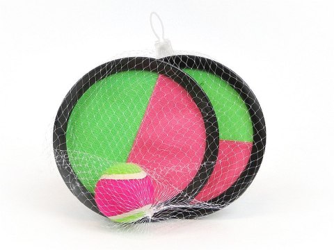 Zestaw do gry 'catch ball' 19cm siatka Zestaw do gry 'catch ball' 19cm siatka