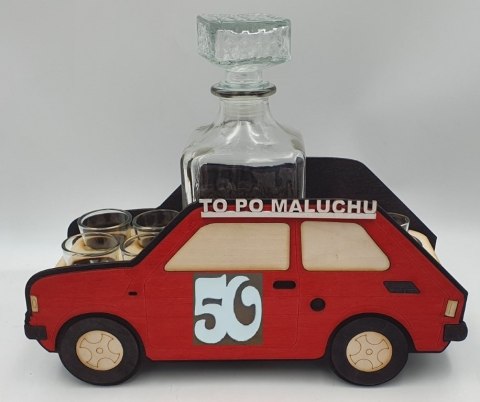 Karafka + 6 kieliszków MALUCH 50 urodziny Karafka + 6 kieliszków MALUCH 50 urodziny