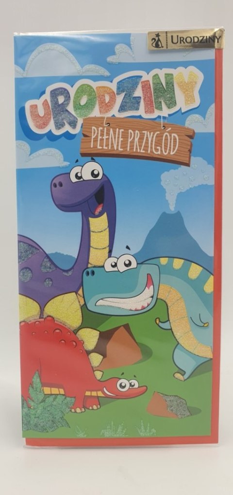 Karnet dł URODZINY PEŁNE PRZYGÓD DZ/013 Karnet dł URODZINY PEŁNE PRZYGÓD DZ/013