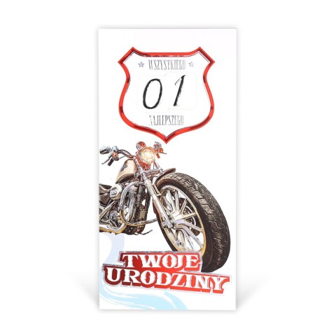 Karnet z wymiennymi cyframi URODZINY NR035 Karnet z wymiennymi cyframi URODZINY NR035