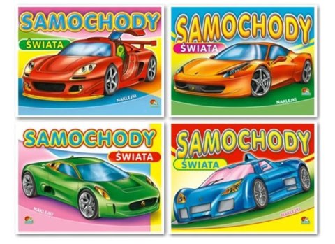 Książeczka + naklejki SAMOCHODY ŚWIATA | 00071 Książeczka + naklejki SAMOCHODY ŚWIATA | 00071