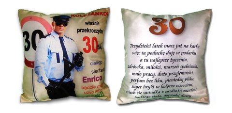 Poduszka kolorowa 40x40 URODZINY ''30'' Poduszka kolorowa 40x40 URODZINY ''30''