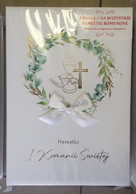 Pudełko na wszystkie pamiątki komunijne Pudełko na wszystkie pamiątki komunijne