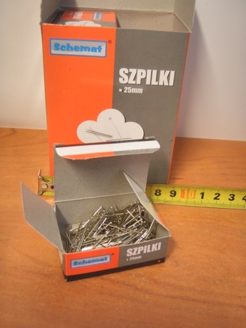 Szpilki 25mm 10op. SCHEMAT 3441 Szpilki 25mm 10op. SCHEMAT 3441