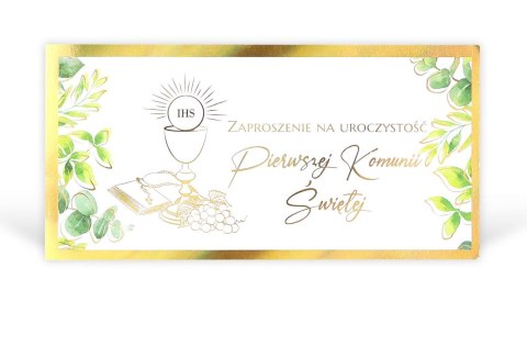 Zaproszenia DL Komunia nr. 43 - 10 szt Zaproszenia DL Komunia nr. 43 - 10 szt