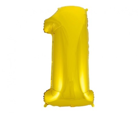 Balon foliowy B&C "Cyfra 1" złota 92cm | FG-C85Z1 Balon foliowy B&C "Cyfra 1" złota 92cm | FG-C85Z1