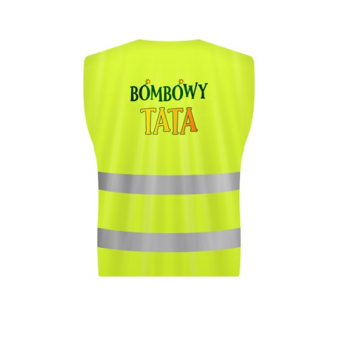 Kamizelka odblaskowa "BOMBOWY TATA" Kamizelka odblaskowa "BOMBOWY TATA"