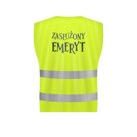 Kamizelka odblaskowa "ZASŁUŻONY EMERYT" Kamizelka odblaskowa "ZASŁUŻONY EMERYT"