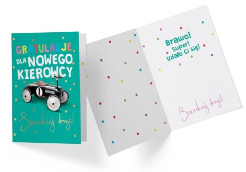 Karnet gratulacje dla nowego kierowcy PP-2207 Karnet gratulacje dla nowego kierowcy PP-2207