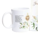 Kubek ceramiczny w ozdobnym opakowaniu "Choć się ukryłeś w tej Hostii..."