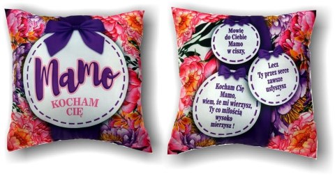 Poduszka 35x35 Mamo Kocham Cię S158 Poduszka 35x35 Mamo Kocham Cię S158
