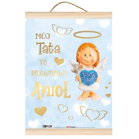 Pozłacany Dyplom "Tata to prawdziwy anioł" Pozłacany Dyplom "Tata to prawdziwy anioł"