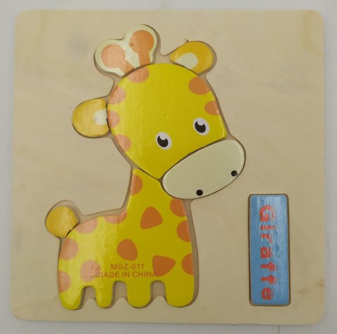 Puzzle drewniane j.angielski ŻYRAFA Puzzle drewniane j.angielski ŻYRAFA