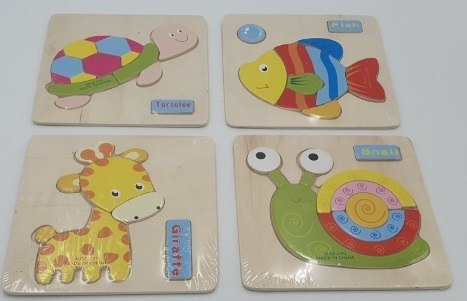 Puzzle drewniane j.angielski ŻYRAFA Puzzle drewniane j.angielski ŻYRAFA