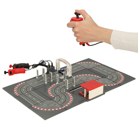 Tor samochodowy wyścigowy policyjny elektryczny + 2 auta klocki konstrukcyjne GD-02 Tor samochodowy wyścigowy policyjny elektryczny + 2 auta klocki konstrukcyjne GD-02